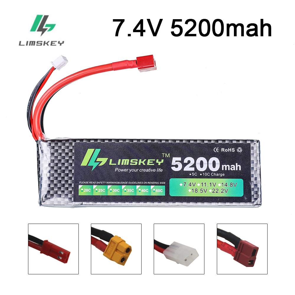 Hobby Rc Quadcopters - Limskey Power battery 7.4V 5200mAh Battery