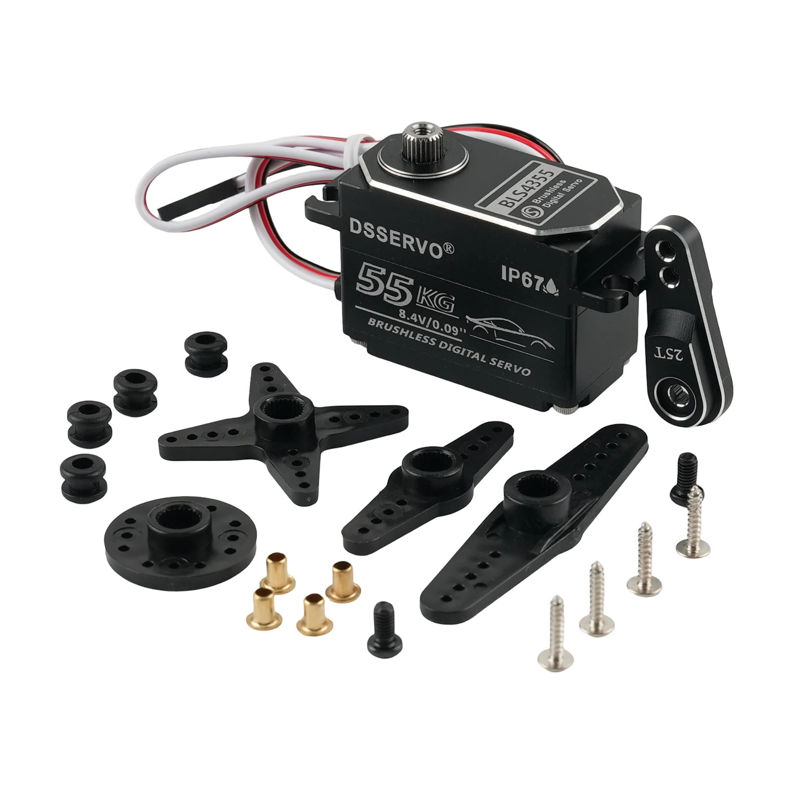 Servo Metal Gear - Dsservo BLS4355 55KG Low-profile All-metal Brushless