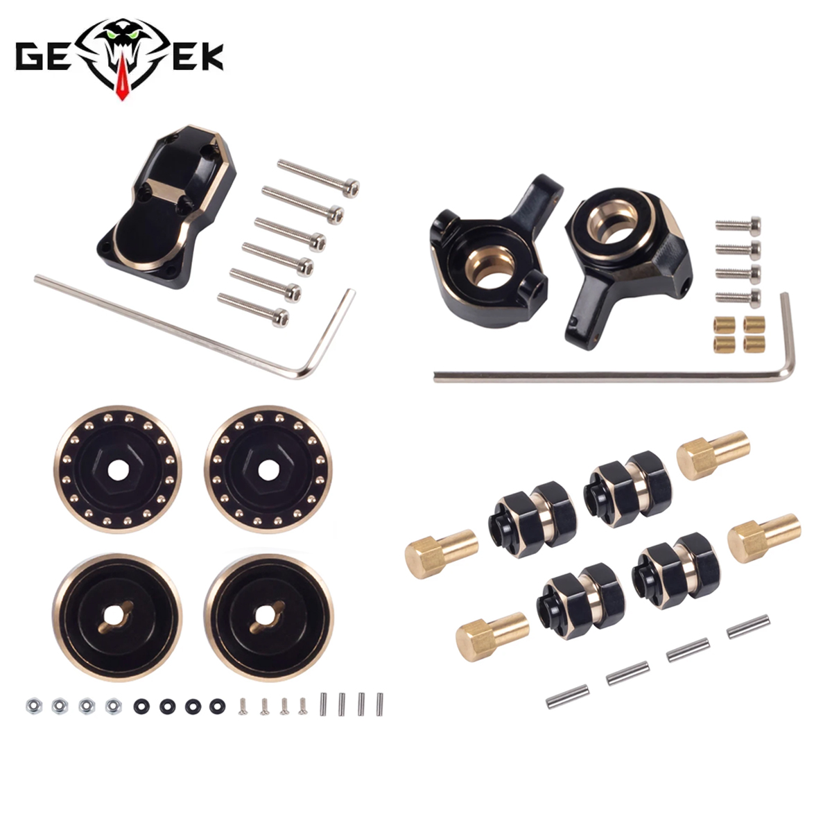 Rc Hobby Zone - Brass Counterweight Steering Knuckles Wheel Hex