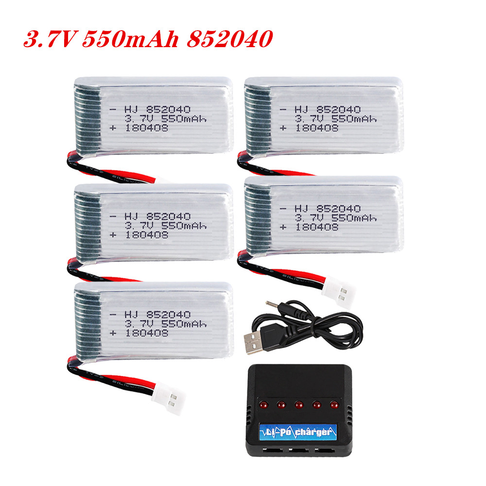 Hobby Rc Quadcopters - 3.7V 550mAh 25C Lipo Battery 852040