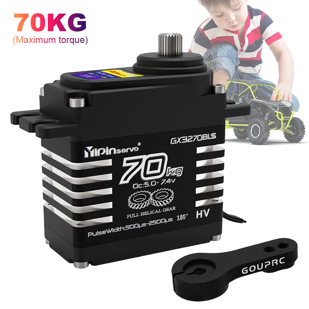 1/2PCS 70KG Large Torque Brush - Servo Metal Gear recension och pris