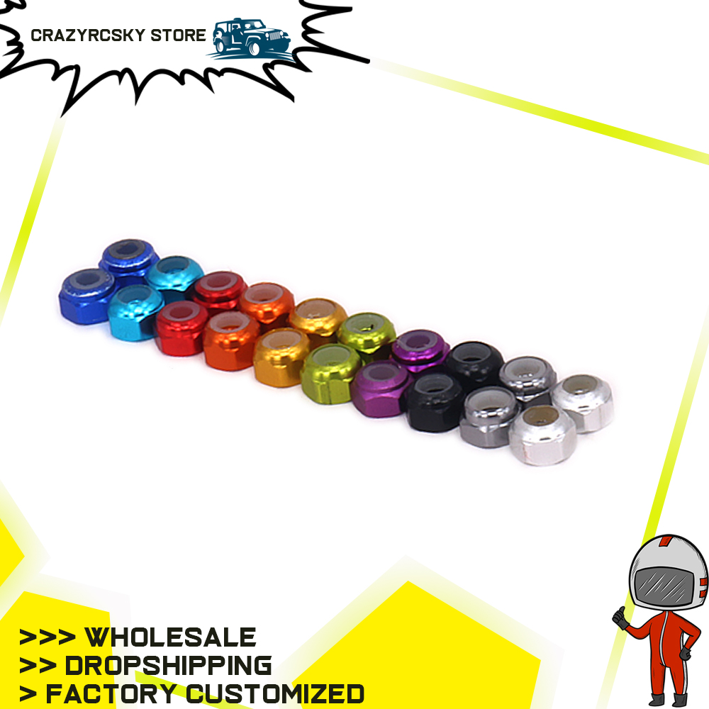 8pcs RCAWD Wheel Hex Lock Nut  - Rc Hobby Nut recension och pris
