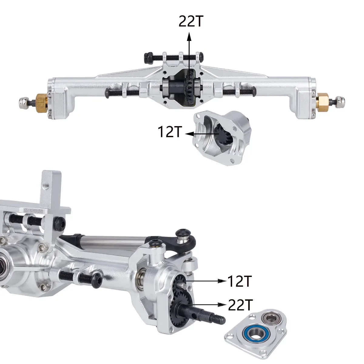 Aluminum CNC Portal Axles +10m - Rc Hobby Zone recension och pris