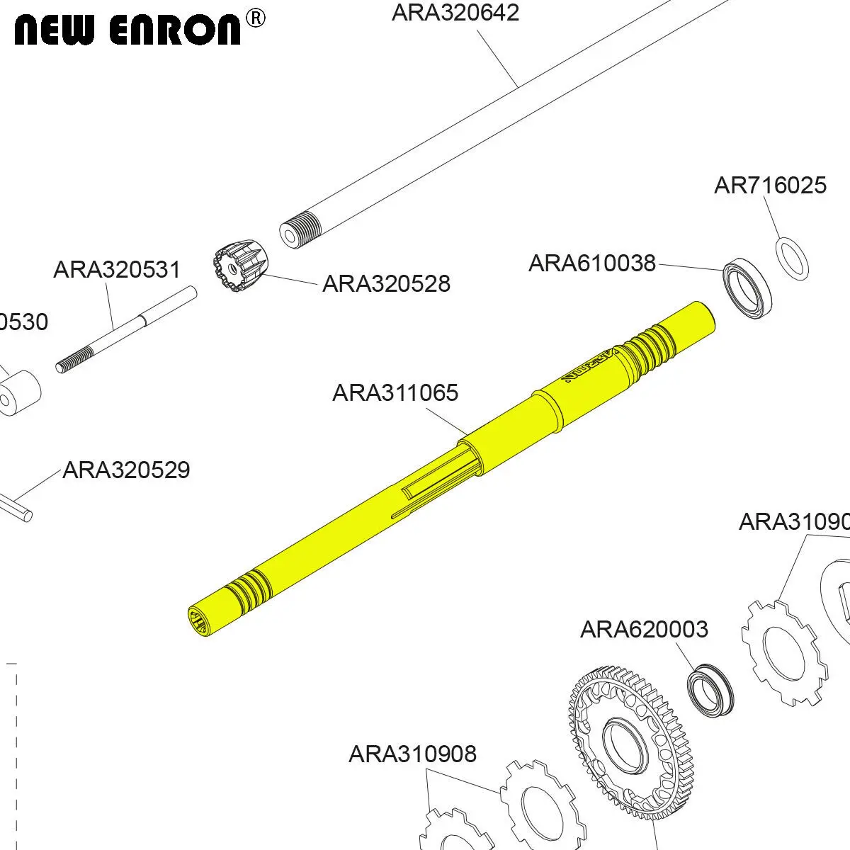 NEW ENRON Aluminium CNC Compos - Rc Hobby Center recension och pris