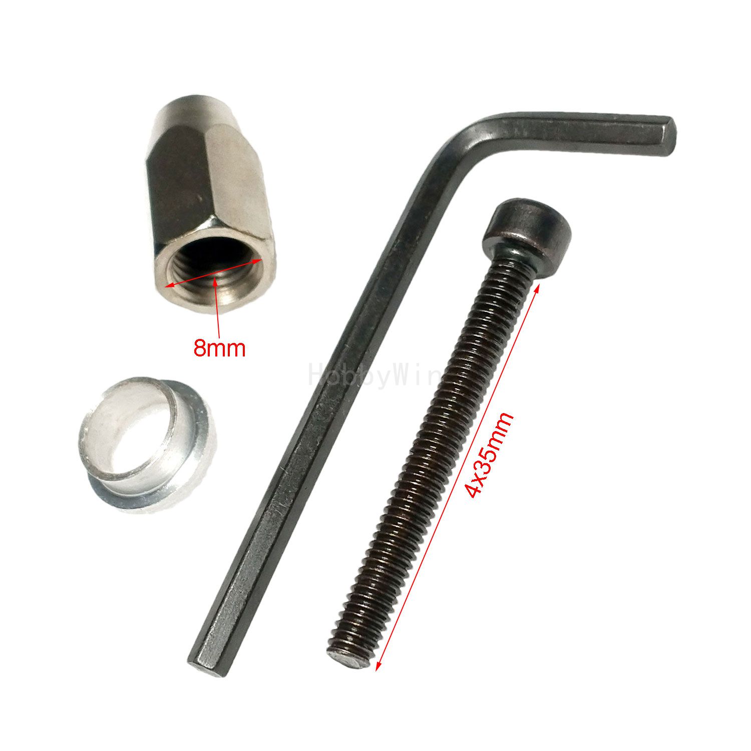 Hex Nut 8mm & Screw 4x25mm for - Rc Hobby Nut recension och pris