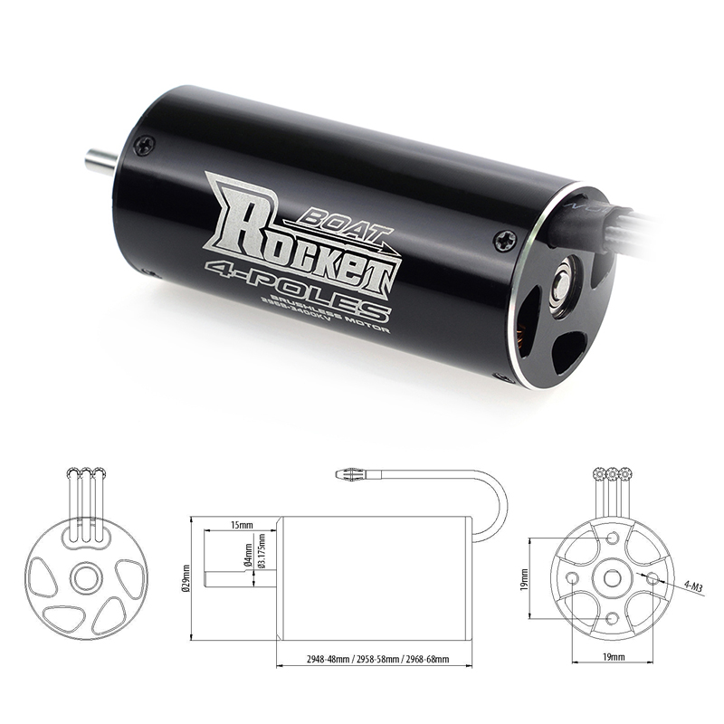 ROCKET RC 2968 2958 2948 Brush - Rc Hobbyking recension och pris