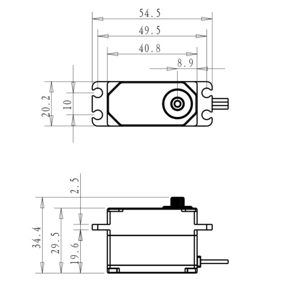 Dsservo BLS4355 55KG Low-profi - Servo Metal Gear recension och pris
