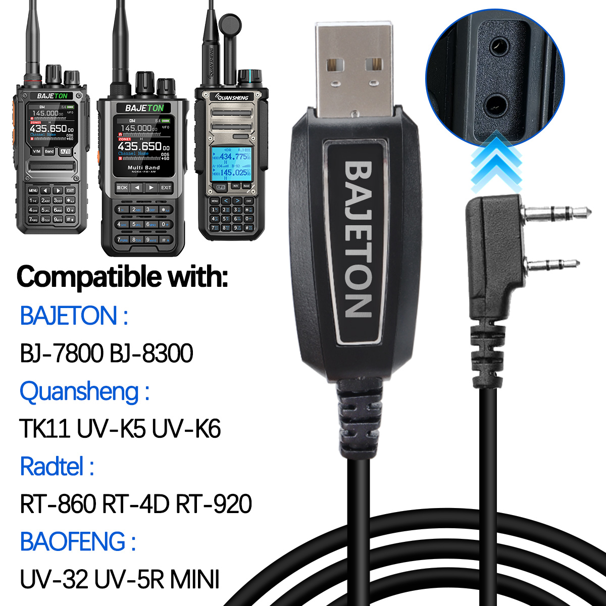 BAJETON Walkie Talkie USB Prog - Rc Drift Car Brushless recension och pris