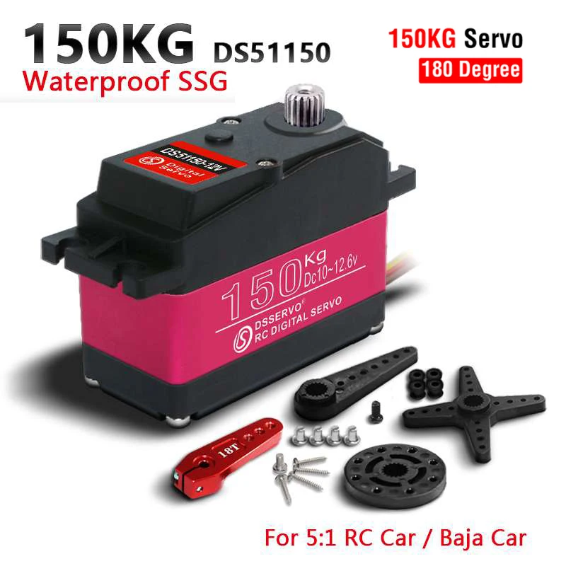 60/80/150/160KG DS5160 DS5180  - Servo Metal Gear recension och pris