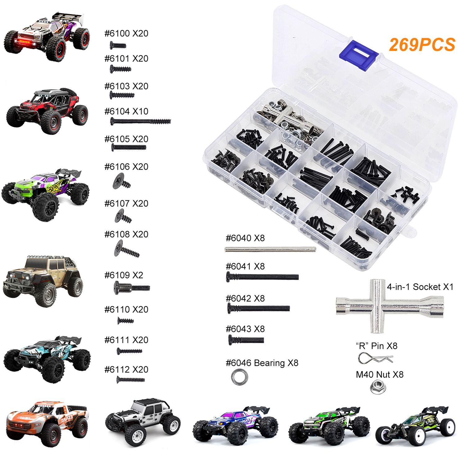 SCY 269-Piece RC Car Tool Kit  - Rc Hobby Nut recension och pris