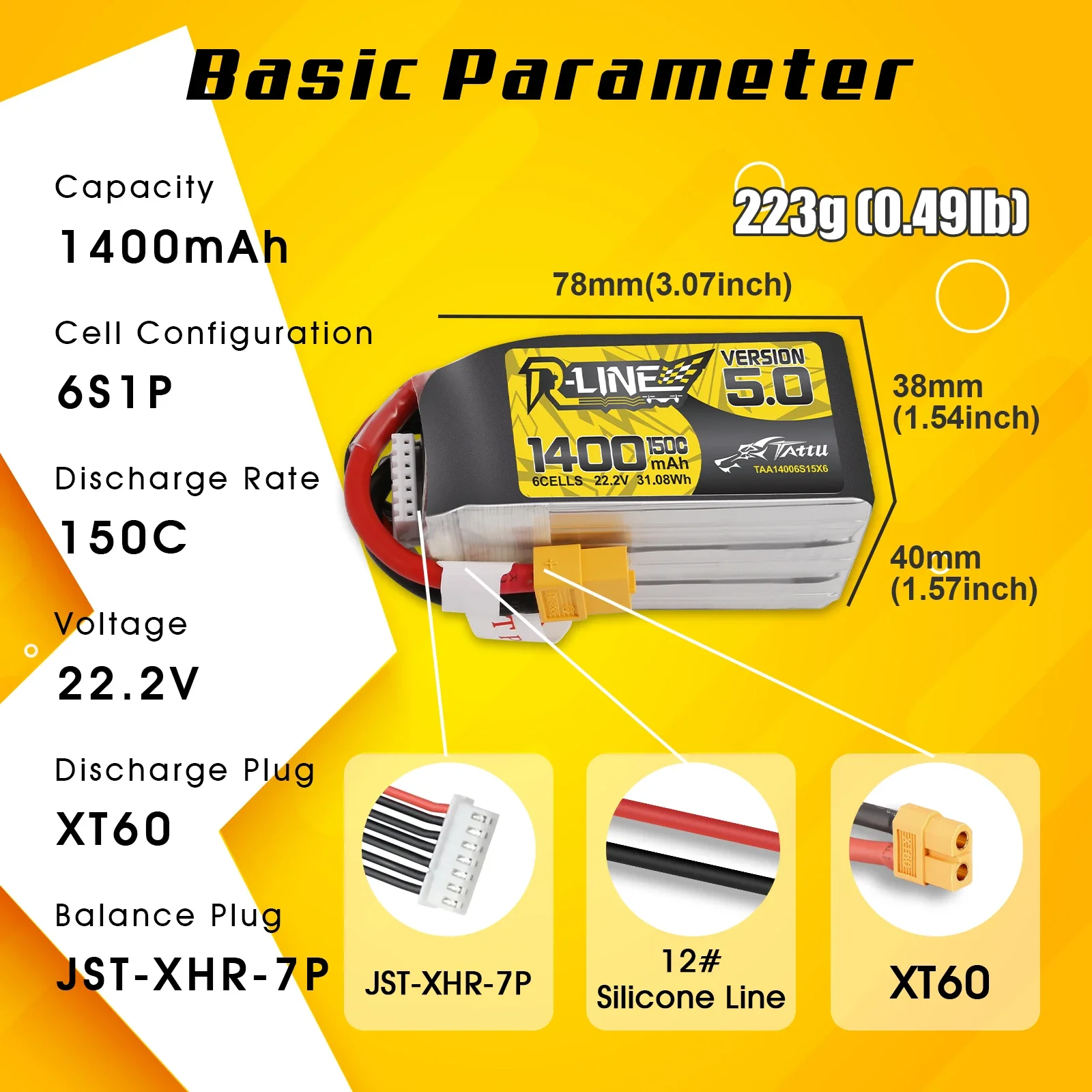 Tattu R-Line 1200mAh 1400mAh 6 - Rc Hobbyking recension och pris