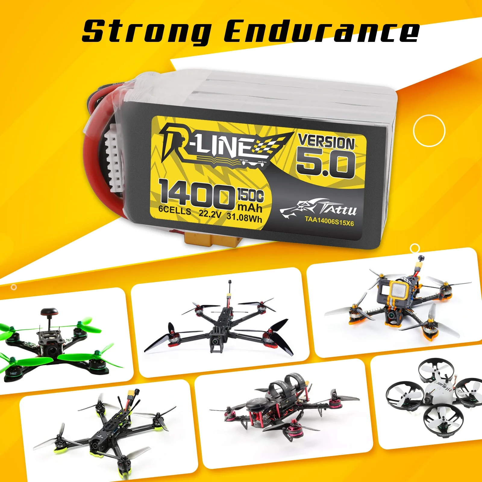 Tattu R-Line 1200mAh 1400mAh 6 - Rc Hobbyking recension och pris