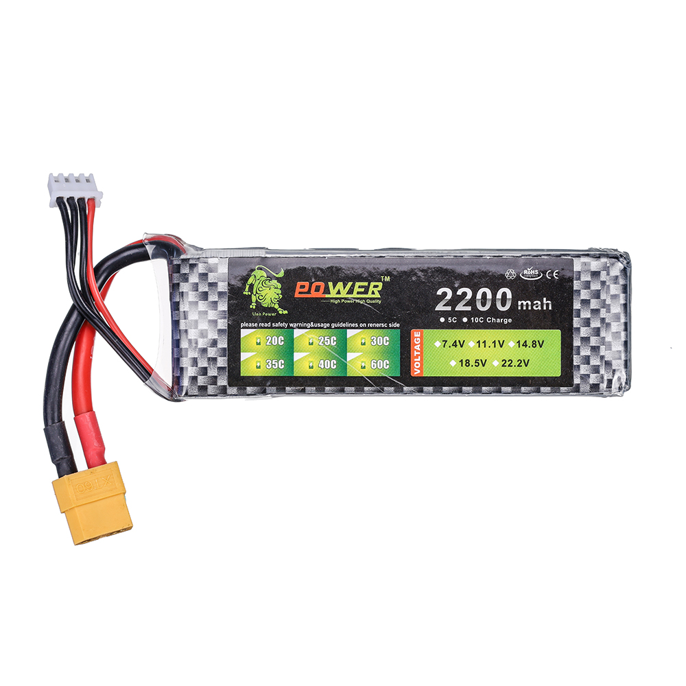 3S 11.1V 2200mAh 35C Lipo Batt - Hobby Rc Quadcopters recension och pris