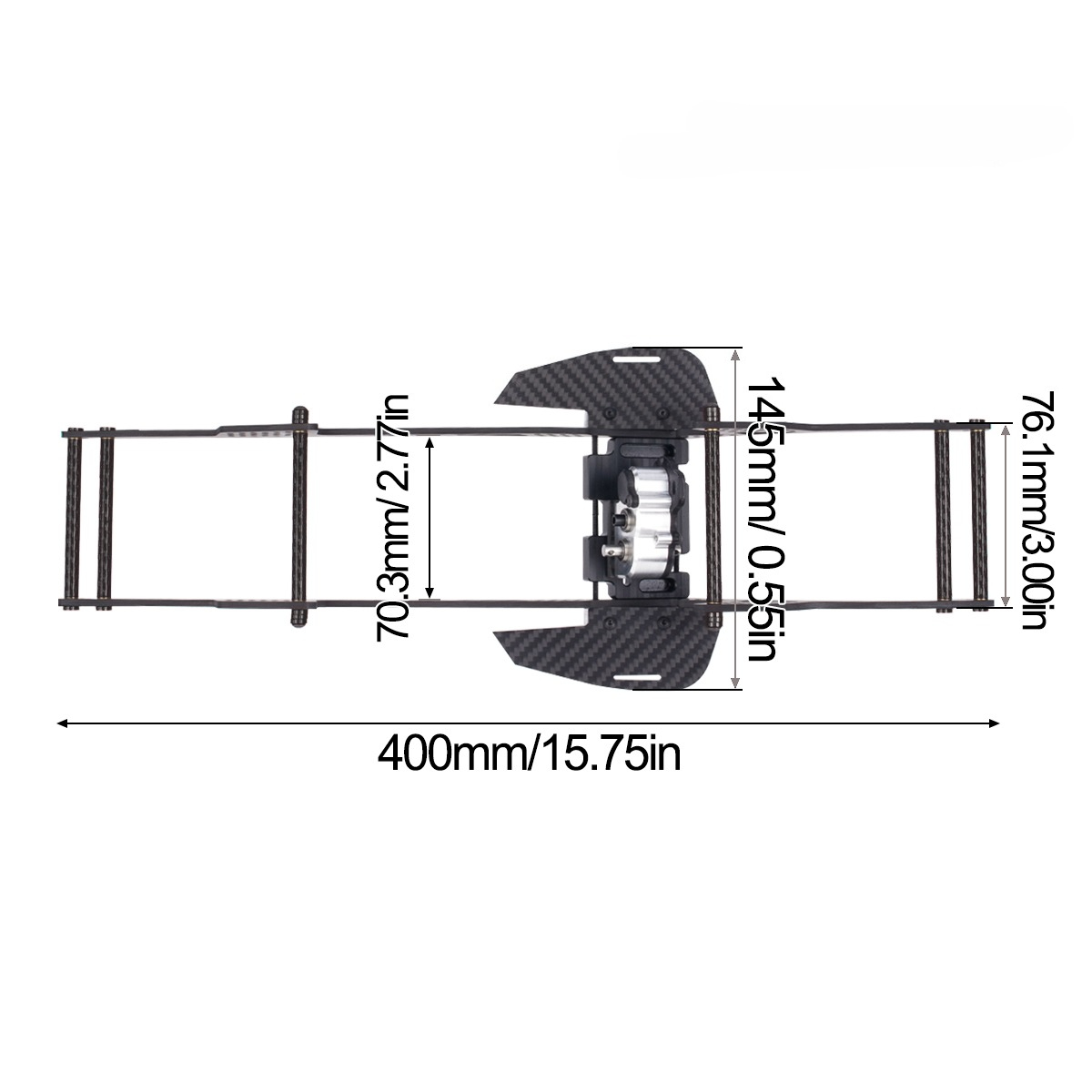 LCG Chassis Kit for 1/10 RC Cr - Rc Hobby Center recension och pris