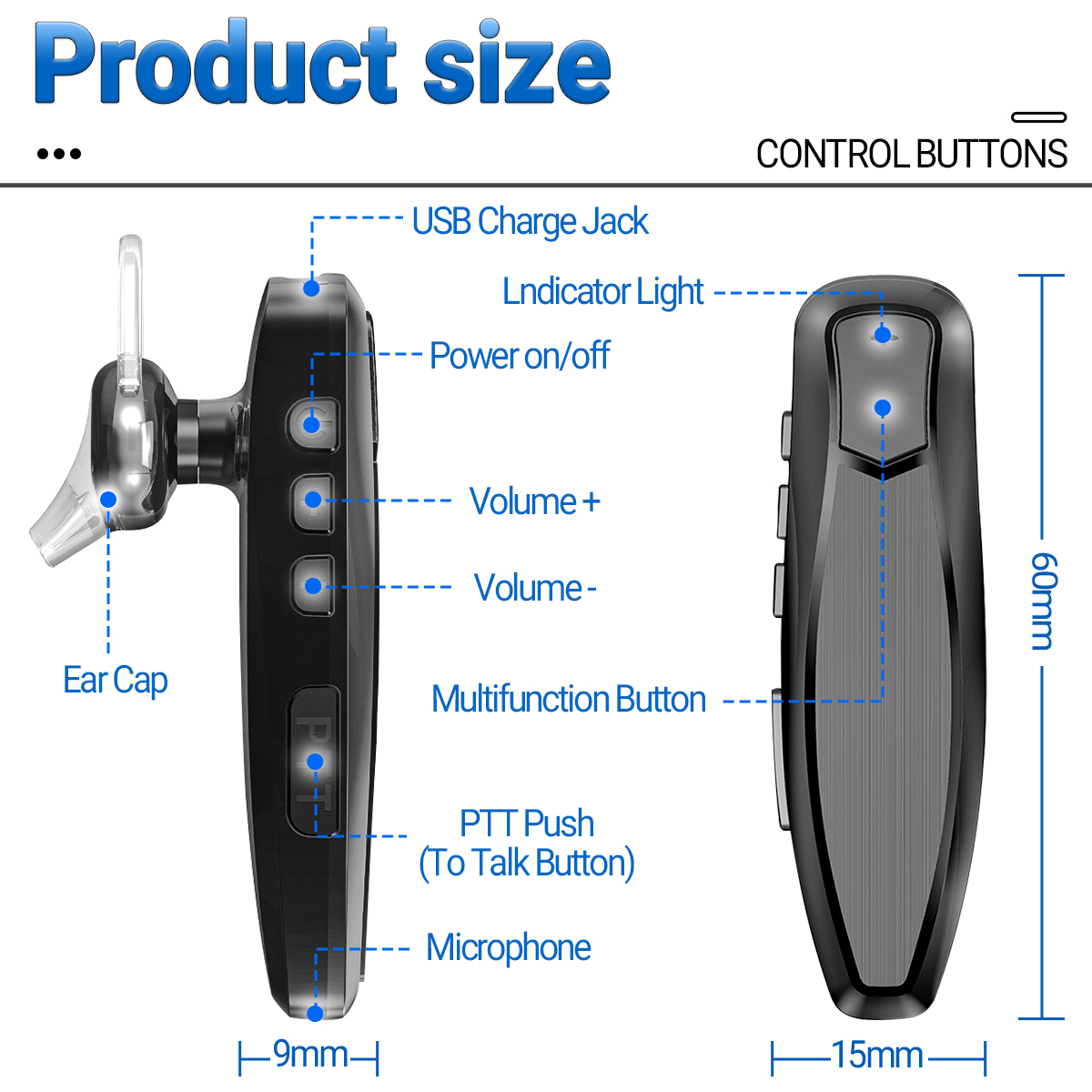 BT-E1 Wireless Headset Bluetoo - Rc Drift Car Brushless recension och pris