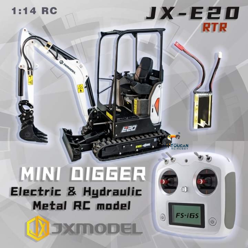 RTR JX E20 RC Mini Excavator 1 - Rc Hobby Light recension och pris