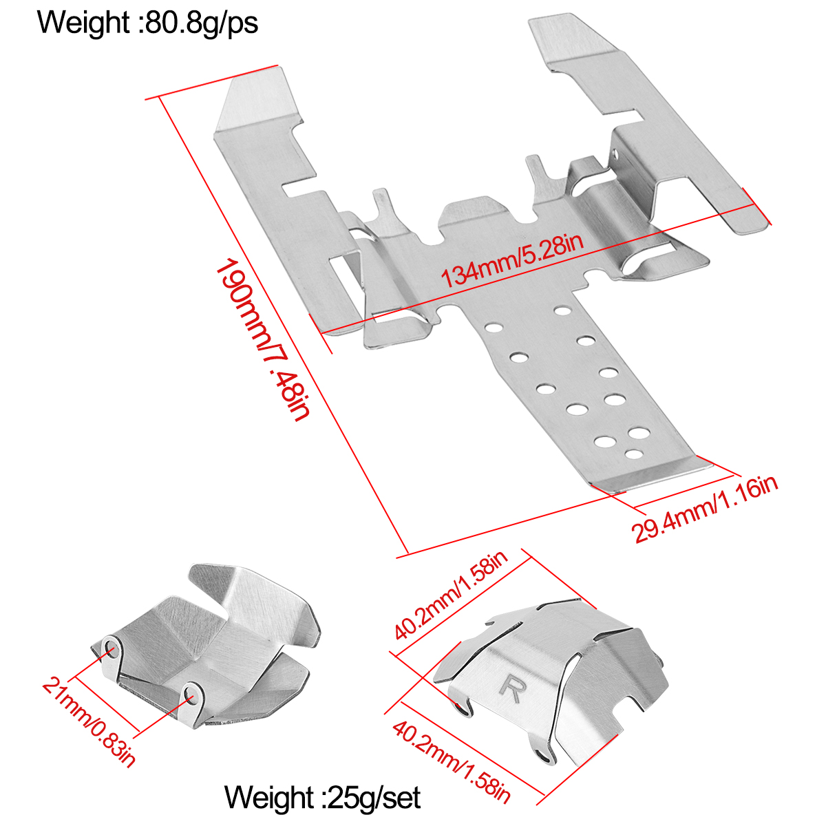 Stainless Steel Skid Plate Cha - Rc Hobby Zone recension och pris